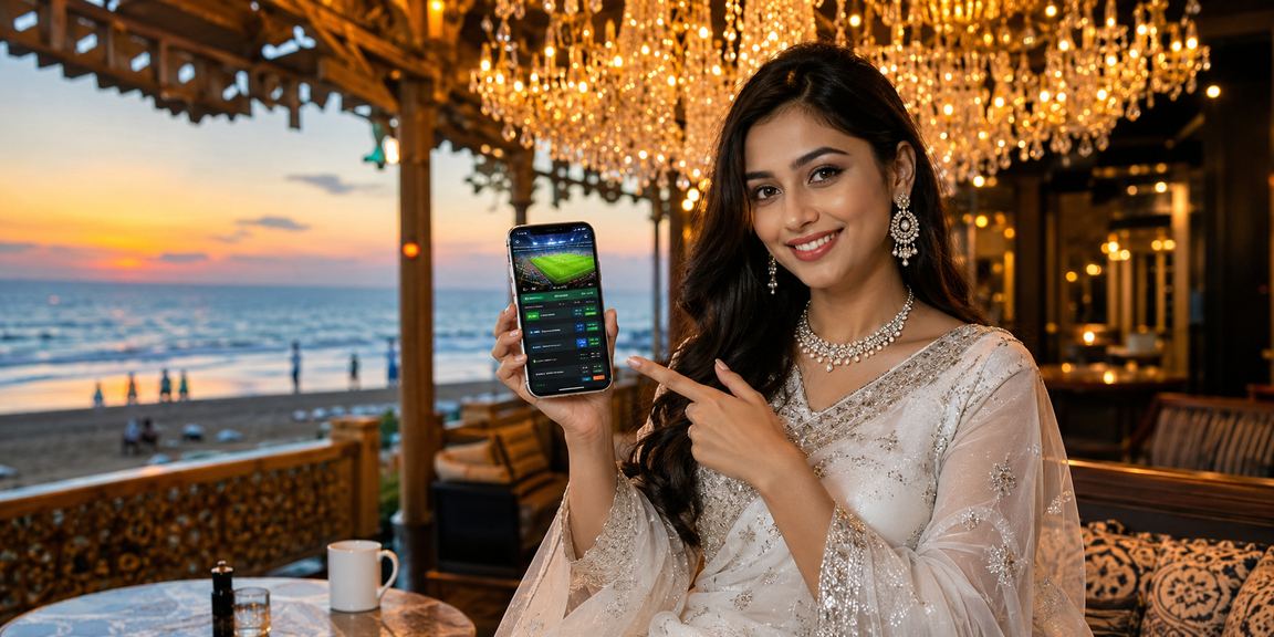 কক্সবাজার সমুদ্র সৈকতে বসে মোবাইলে rk33 স্পোর্টস বেটিং বোনাস ব্যবহার করছেন একজন ব্যবহারকারী